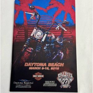 Harley Davidson Daytona Beach Booklet March 9-18, 2018. Bike week.